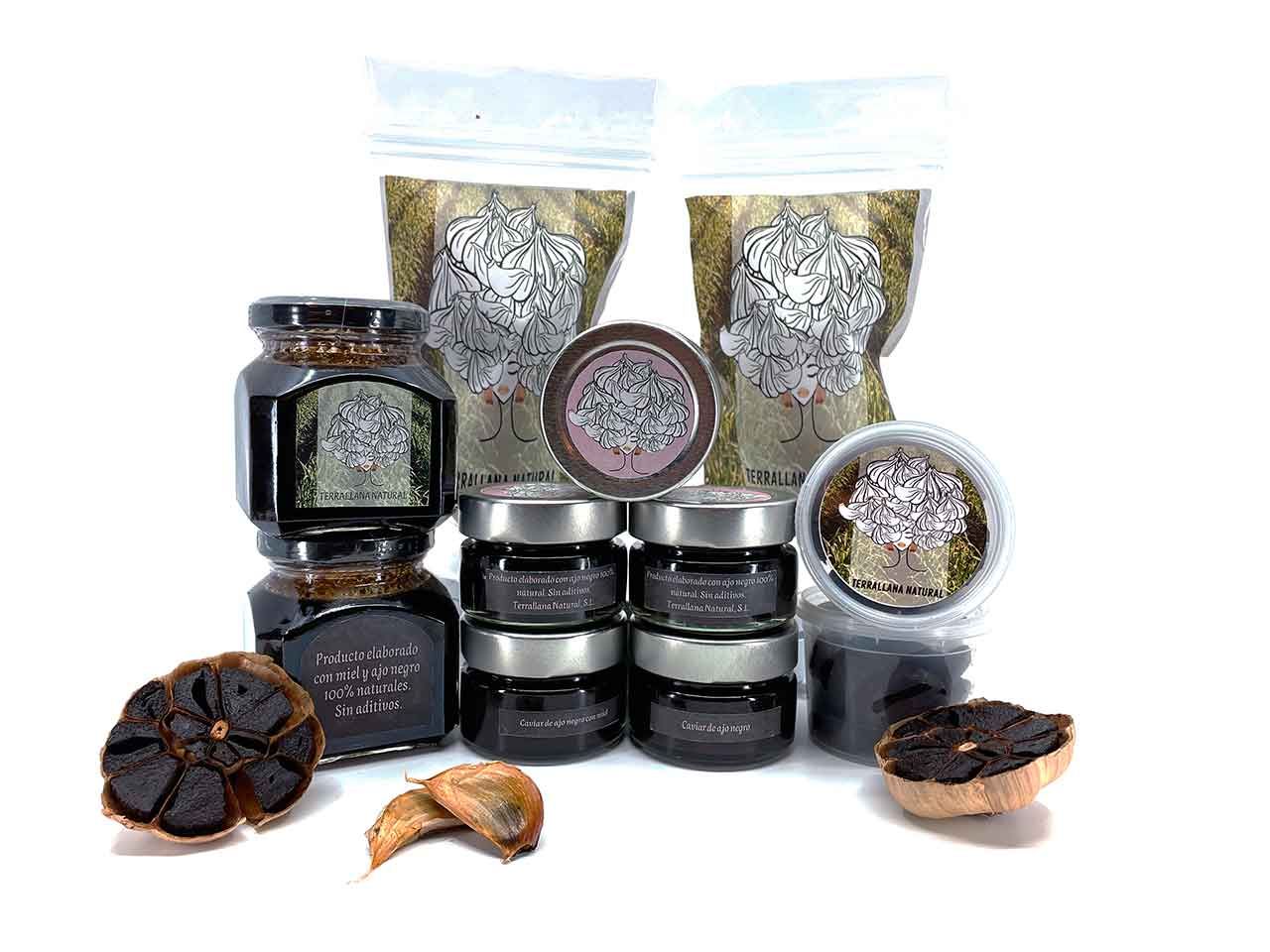 Familia productos Ajo Negro Terrallana Natural